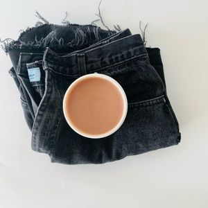 USED jeans shorts with NEW Cocoa Butter Formula